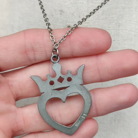 Vintage 1970s Luckenbooth Pendant in PEWTER by David William Harkison - Picture 3 of 6